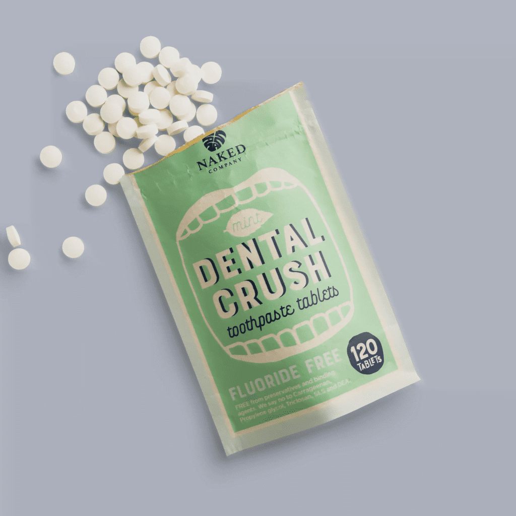 naked company dental crush toothpaste tablets