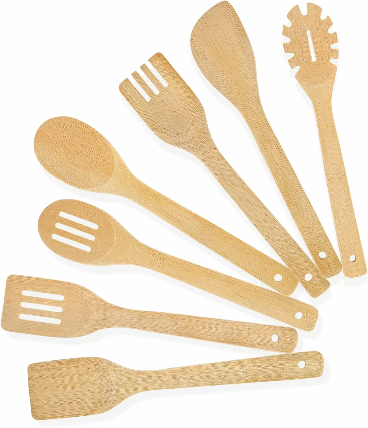 Bamboo Cooking Utensils- Set of 3 – Lucia's World Emporium