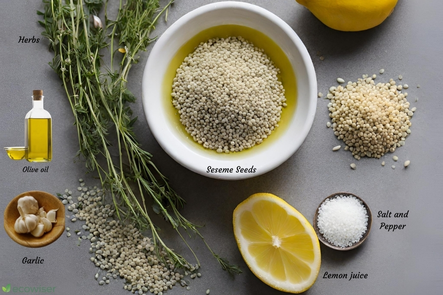 Lemon Herb Tahini ingredients