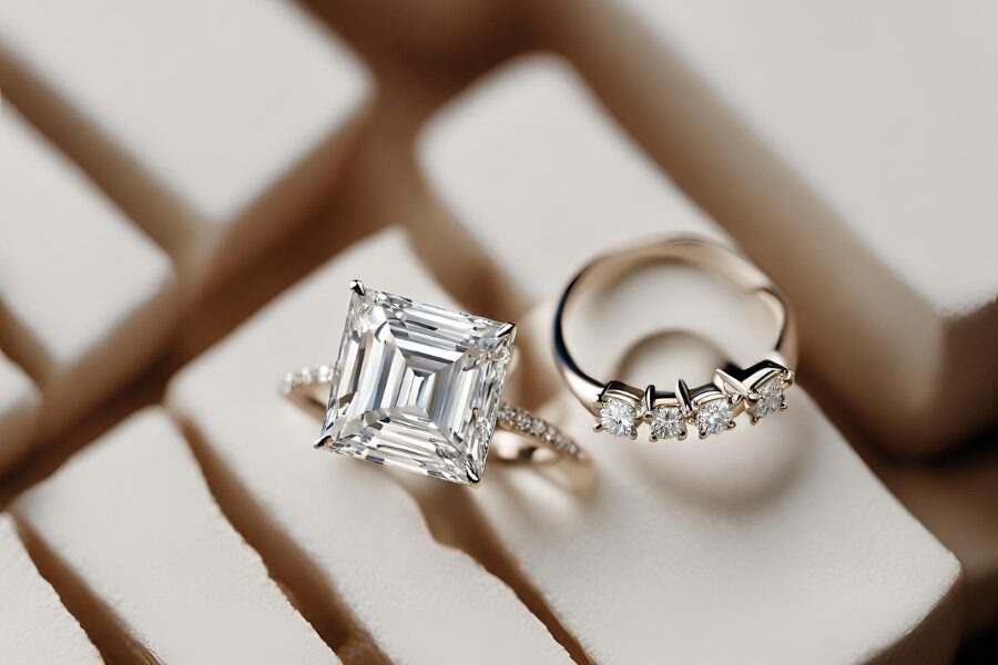 Baguette Diamond Engagement Rings